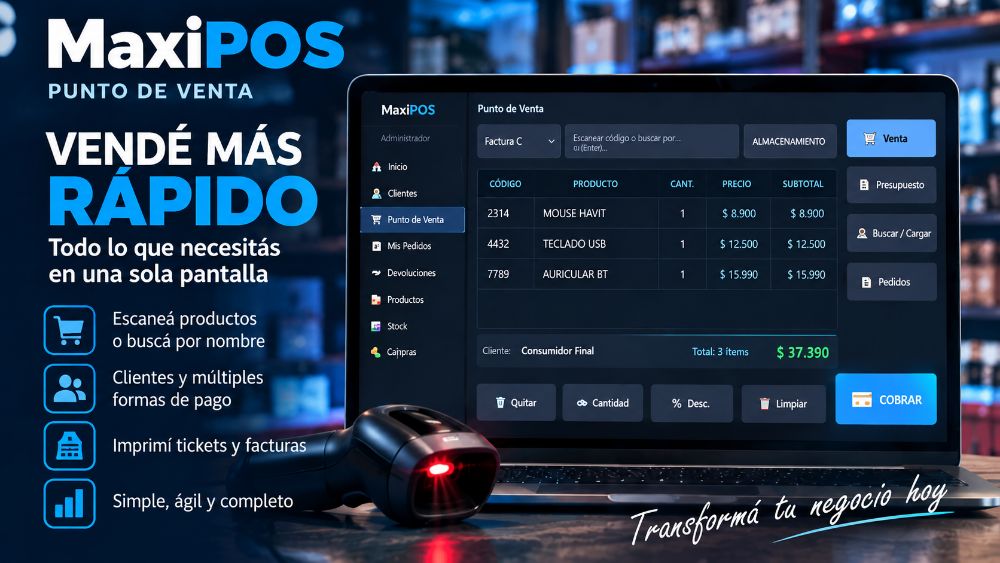 Punto de venta MaxiPOS